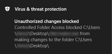Remove "Unauthorized Changes Blocked" Notifications